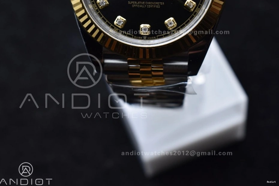 VR3235 Steel Jubilee On Clean 126333 YG 904L Dial YG SS 1:1 DateJust Best 41 Edition Bracelet Diamonds 0507